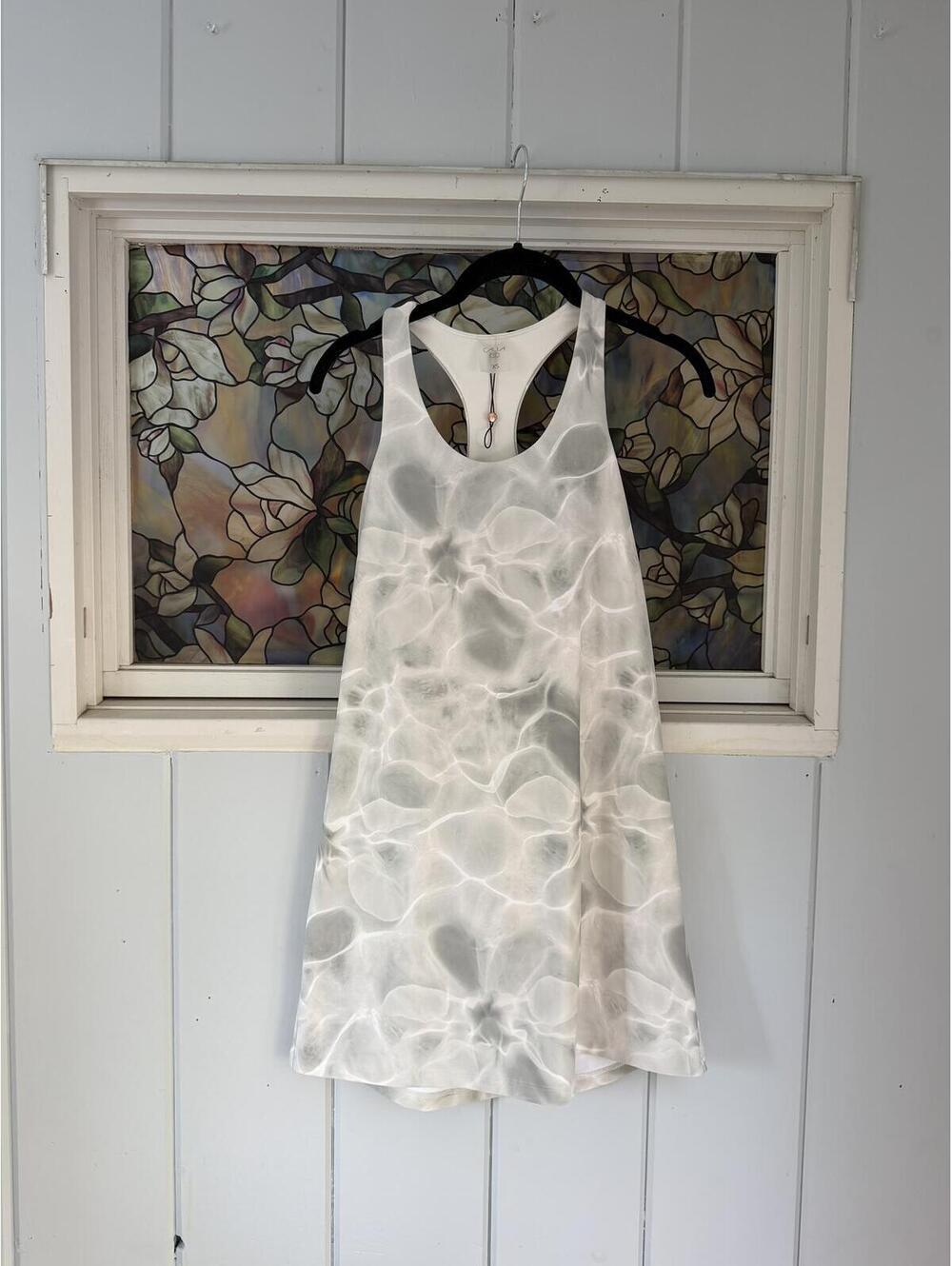 CALIA white grey Racerback Athletic Dress XS